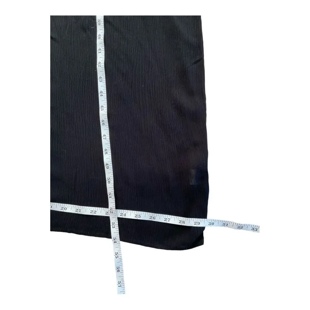 Lovestitch Women’s Black Long Spaghetti Sleeve Maxi Dress  S/M - Picture 14 of 15